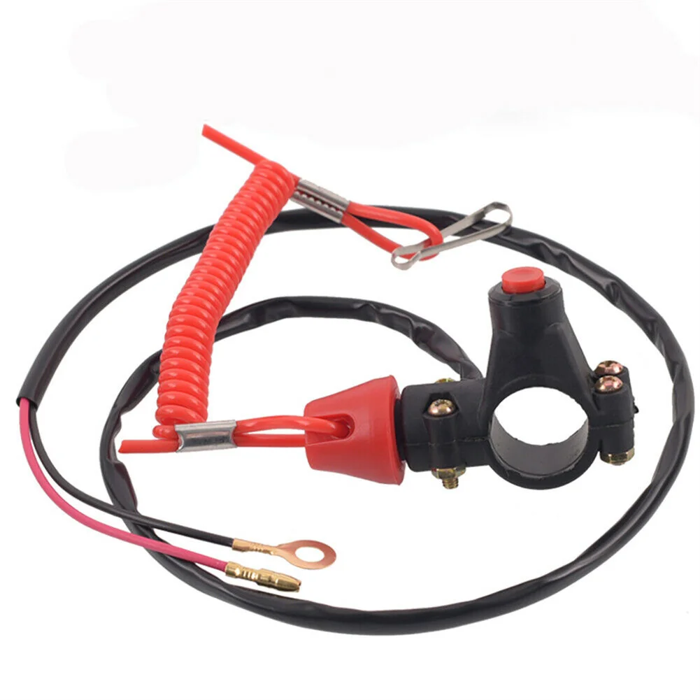

Stop Switch For Motorbike Boat Outboard Engine Motor 7/8" With Tether Cable Outboard Motor Switch