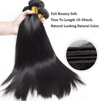 Tissage en lot brésilien 100% naturel lisse noir naturel, 8-30 pouces, 12A, Extensions de cheveux, lots de 1/3/4 pièces 5