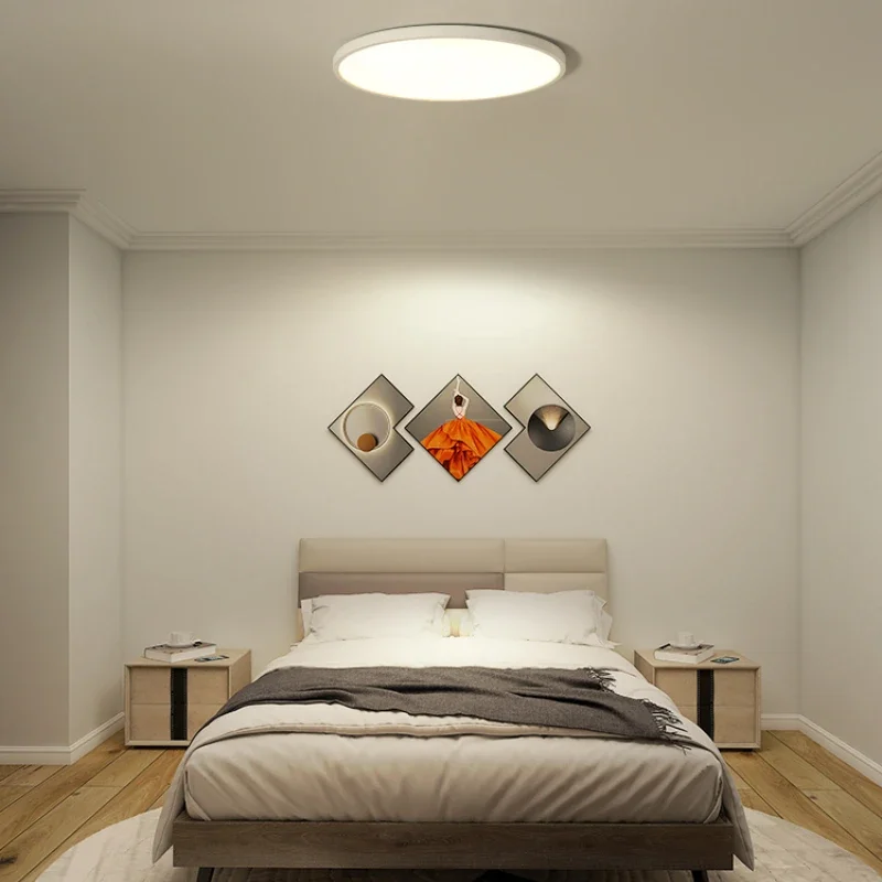 

Bedroom lamp high display finger ceiling lamp modern simple ultra-thin round study lamp porch balcony eye protection lamp