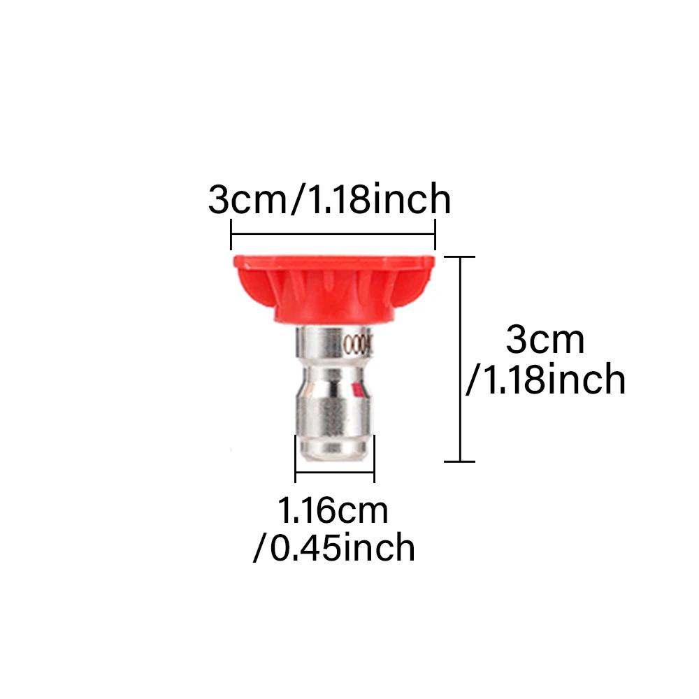 5/7개 고압 세척기 노즐 팁 세트 1/4인치 퀵 커넥트 7가지 분사 각도, Karcher, Lavor, Nilfisk 건용 홀더 포함