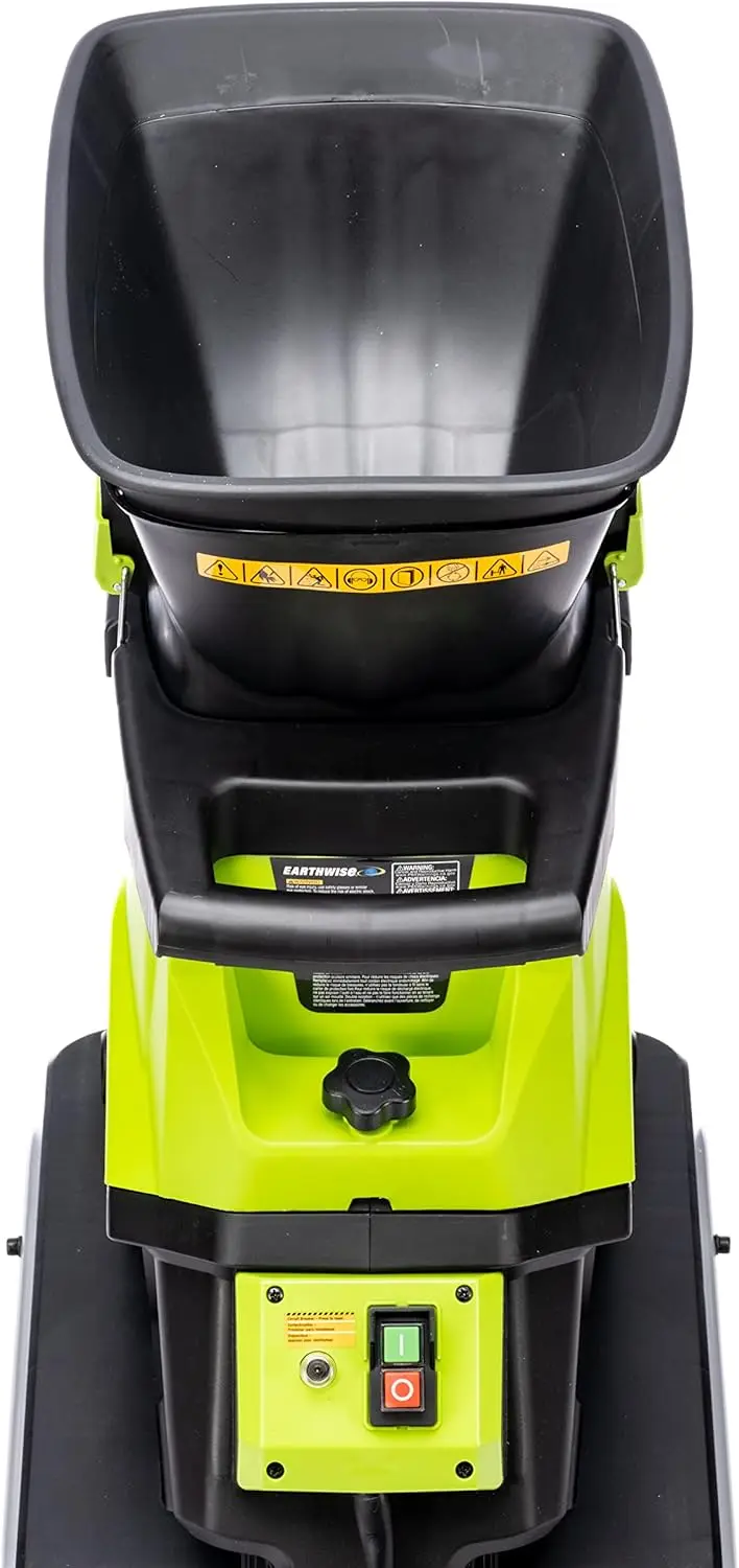 15-Amp Garden Corded Electric Chipper, Collection Bin