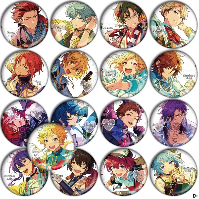 

ES Ensemble Stars Sena Izumi Narukami arashi 58mm Badge pins