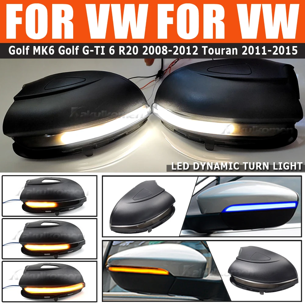 ٰ VW  6 MK6 GTI R32 08-14  ڵ ̳ LED  õ, ̷  ǥñ, 2 