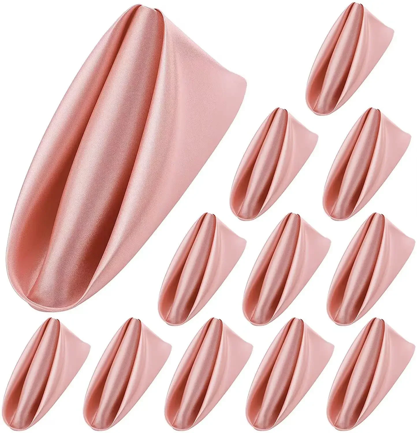 Satin Napkins 10pcs 43cm*43cm for Wedding Party Home Hotel Christmas