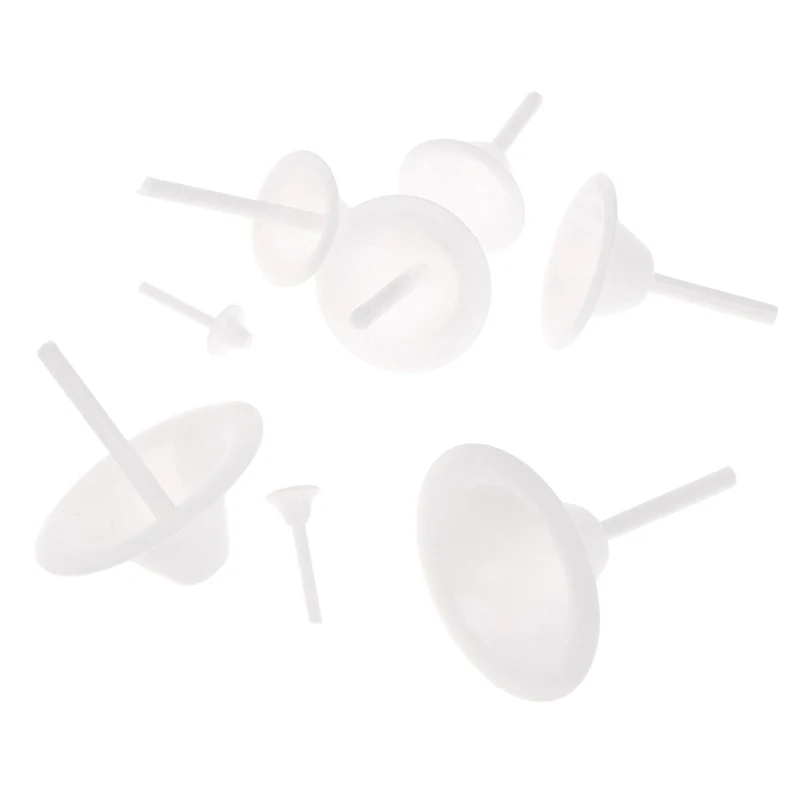 8pcs Lily Flower Holder Cupcake Stand Icing Cream Cake Flower Studs Decorating Tool Nail Baking Tools