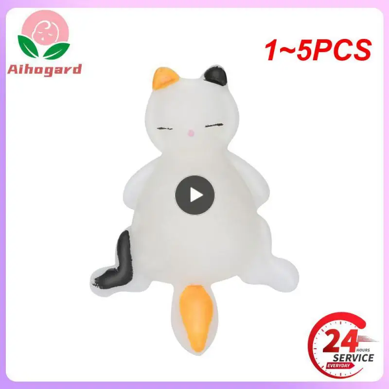 

1~5PCS Kawaii Anti Stress Ball Cat Squeeze Toy Squishy Decompression Toy Creative Children's Toys Cute Desktop Decor Stress