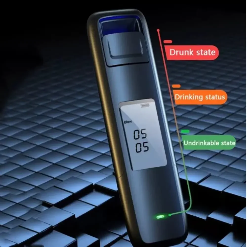 Non-Contact Alcohol Tester Digital Display Screen USB Rechargeable Breathalyzer Analyzer High Accuracy alcohol tester breathalyzer