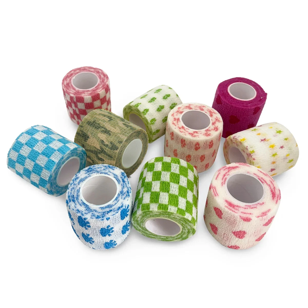 Colorful Sport Self Adhesive Elastic Bandage Wrap Tape For Knee Support Pads Finger Ankle Palm Shoulder