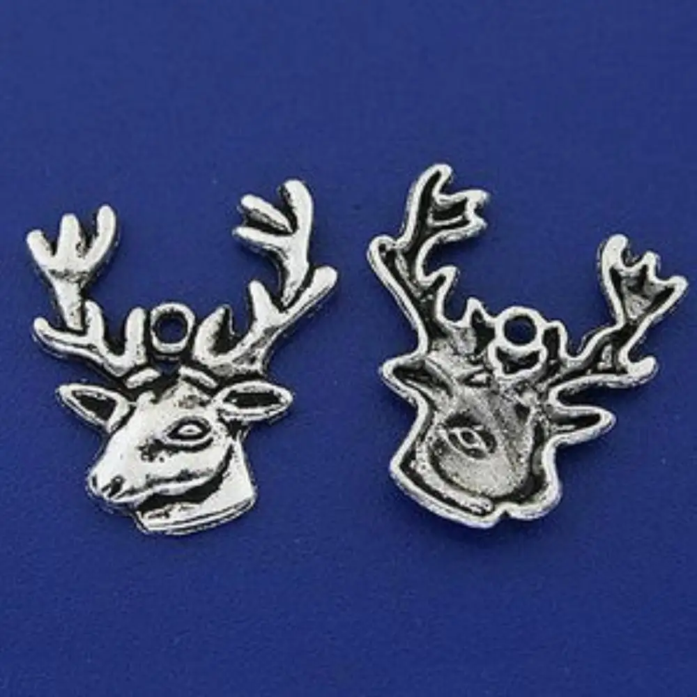 

20PCS 25x21.8mm DARK SILVER TONE GIRAFFINE CHARMS H3242