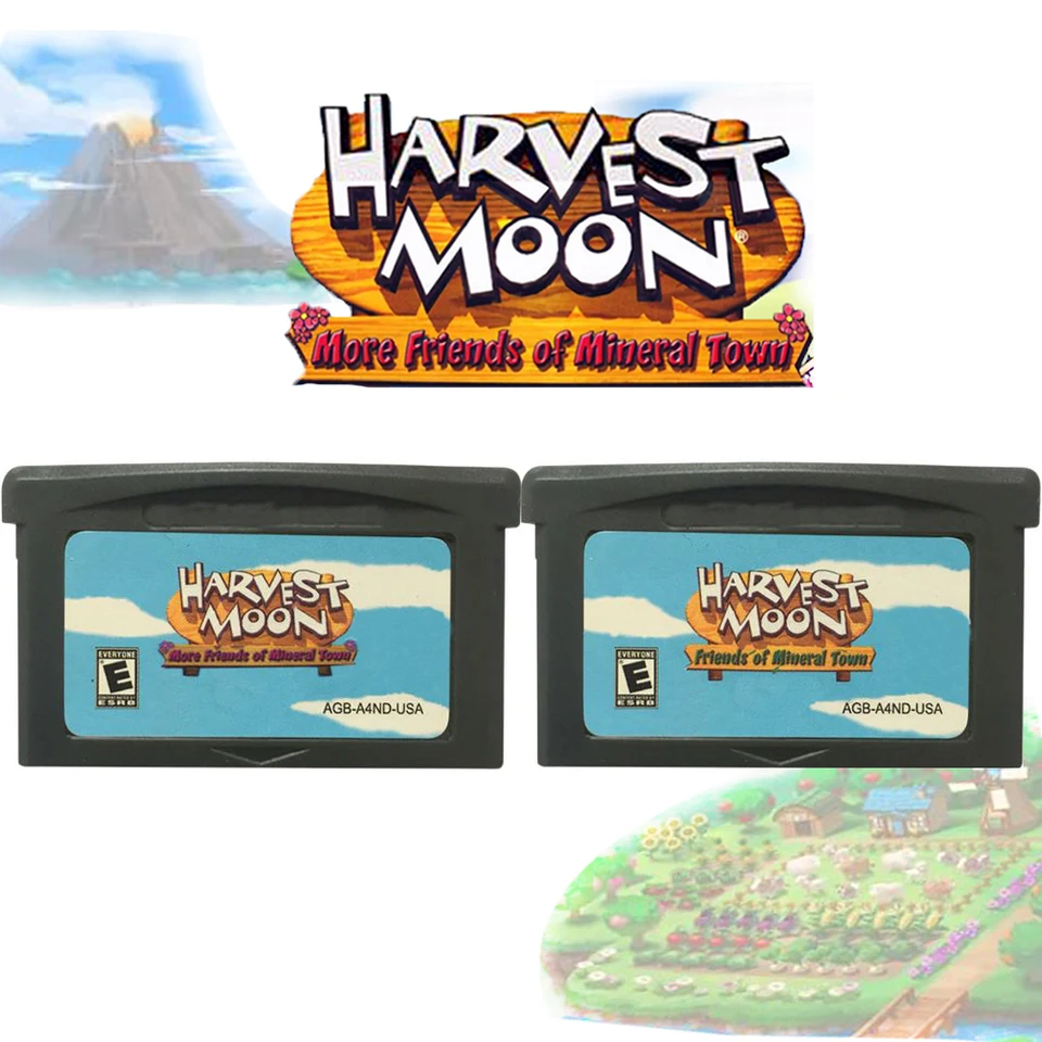 Gameboy Advance Sp Gba Games Harvest Moon Friends Of Mineral Town