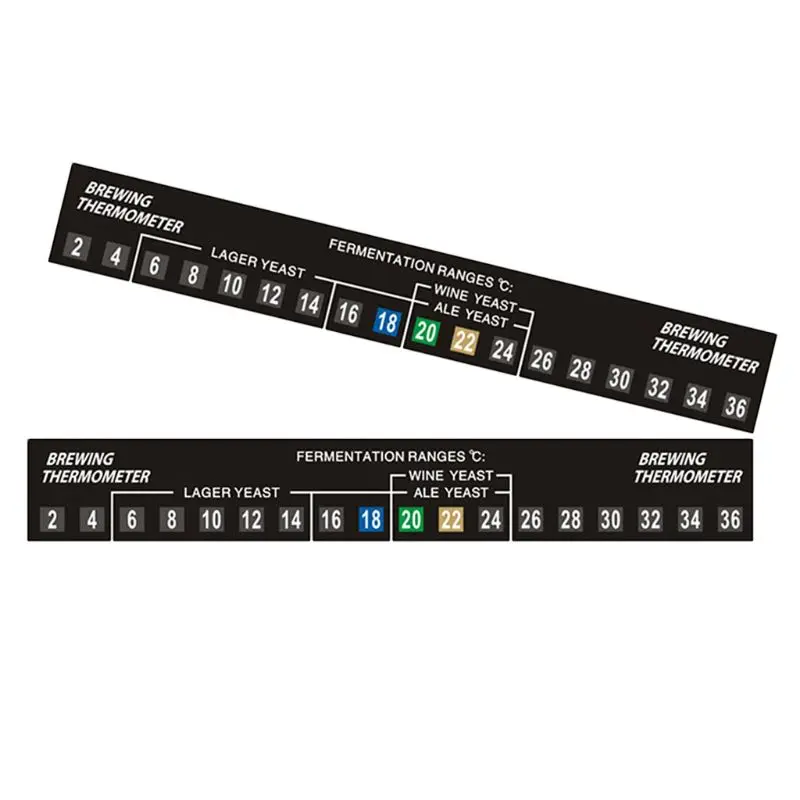 LYTMENT 10pcs Thermometer Strip Digital Adhesive Aquarium Temperature Stickers For Brewing Beer Wine Fish Tank