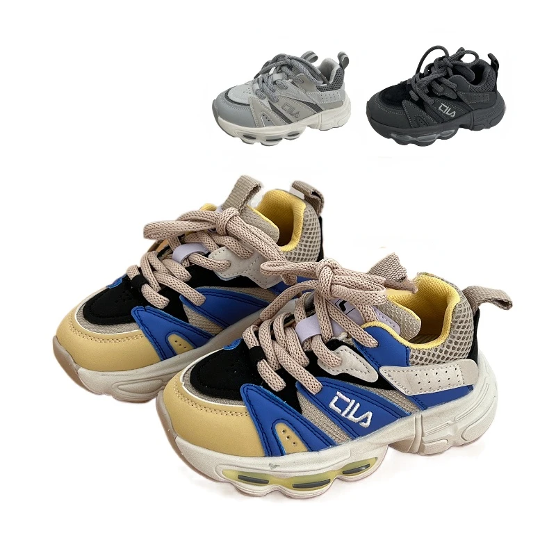 

Size 26-37 Toddler Shoes for Boys Girls Breathable Mesh Little Kids Casual Sneakers Non-slip Children Sport Shoes Tenis