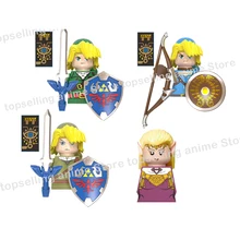 

WM6053 Game The Legend of Zeldaed Cartoon Linked Princess Mini Bricks Action Figure Assembly Toy Building Blocks kid Model Gifts