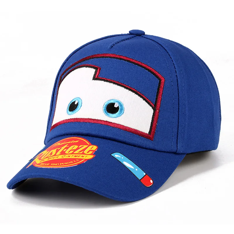 thumbnail image 1 of Disney-Gorra ajustable de dibujos animados para niño y niña, gorro con estampado de Cars, Mcqueen, Hip Hop, película, regalo de cumpleaños, 1 of 5
