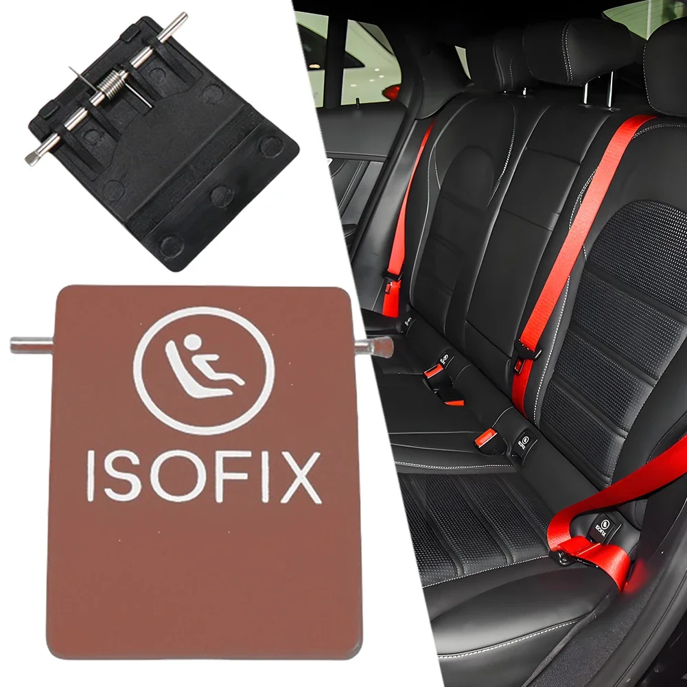 Car Rear Child ISOFIX Switch Seat Safety Cover Child Seat ISOFIX Switch Cover for Mercedes C Class W253 2015-2021 Accessories