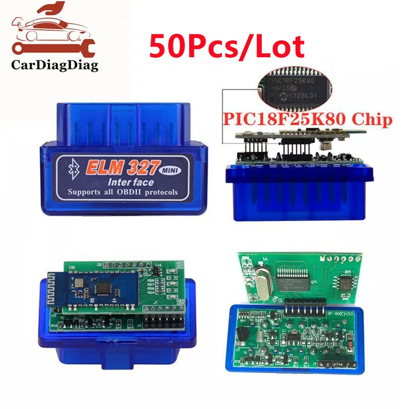 50Pcs-Lot-2-PCB-BT-ELM327-V1-5-PIC18F25K80-Chip-ELM-327-V1-5-Better ...