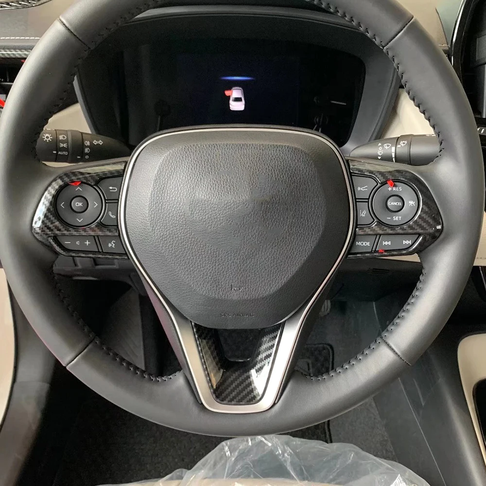 

Для 2019-2024 Toyota Corolla Sedan панель рулевого колеса ободковая отделка молдинги Стайлинг из углеродного волокна