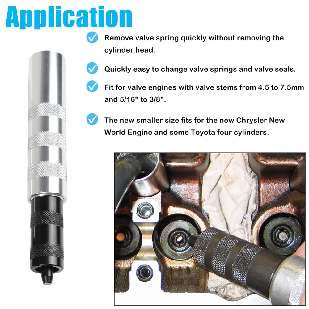 36050 Valve Keeper Remover and Installer Kit Retainer Removal Tool Valve Spring Compressor For 4.5 to 7.5mm 5/16" to 3/8"