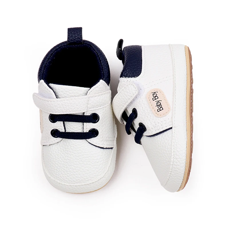 Toddler Boy PU Sneakers Casual Letter Print Cute Baby Flats Breathable Infant Walking Shoes for Newborn baby shoes