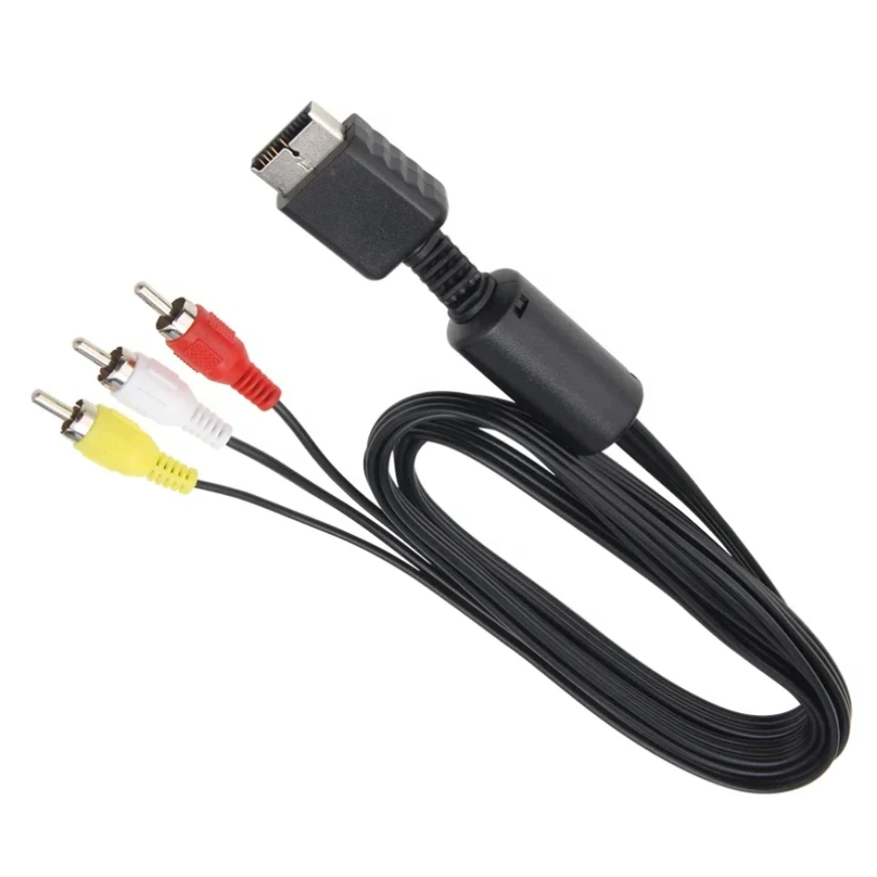 

300 шт. 1,8 м Аудио Видео AV кабель композитный 3 RCA TV провод шнур для Sony Playstation 2 PS2 PS3 игровая консоль