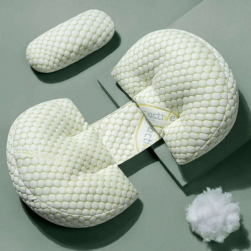 Cotton Maternity Pillow Multifunctional Feeding Polyester Fiber Side Sleeping U-shaped Cushion Sleeping Pillow Nursing