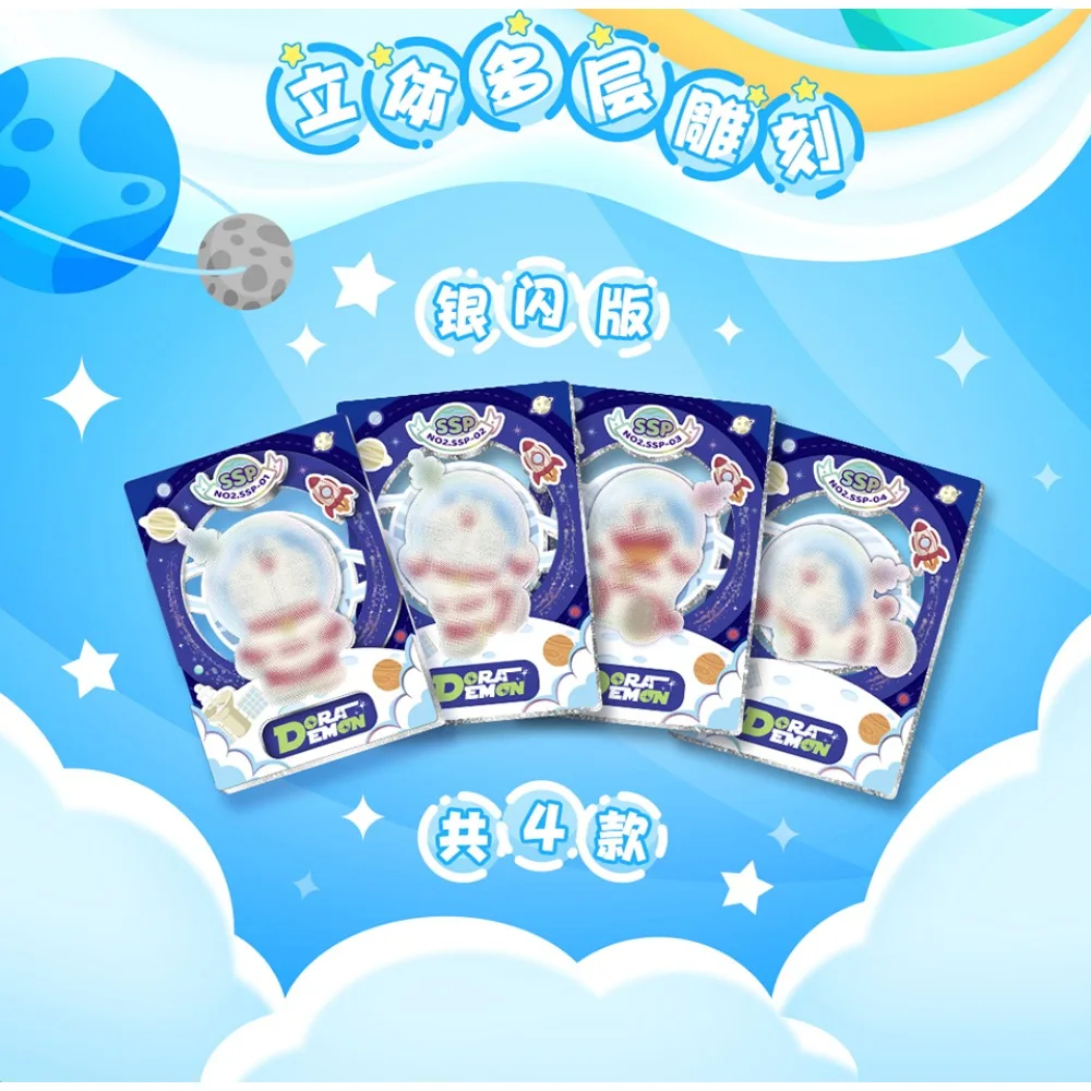 Original Anime Doraemon Collection Card Nobi Nobita Robot Cat Intimate Character Classics Joy Combination Card Kid Favorite Gift