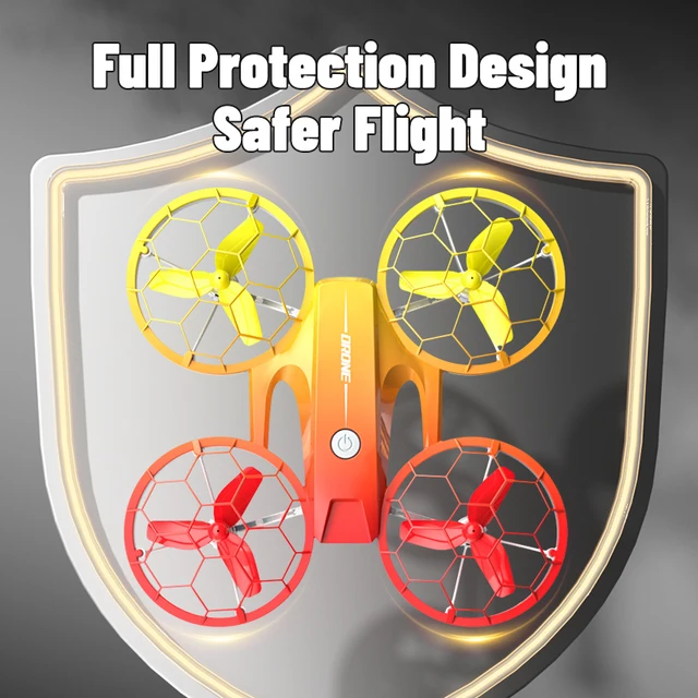 H127 Mini Drone UFO Quadcopter Remote Control Helicopter RC Dron One-key Landing Fall-Resistant UAV Colorful Lighting Stunt Gift 5