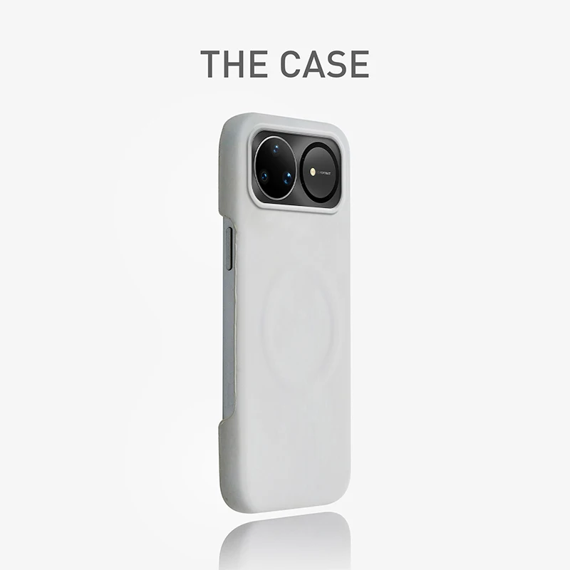 Sheepskin Leather Magnetic Wireless Charging Frameless Shockproof Case