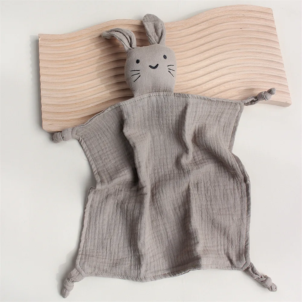 Organic Elephant Lovey,Muslin Security Blankets for Babies,cat Baby Stuffed Animal for Newborn,Baby Snuggle Toy,Baby Gift 5