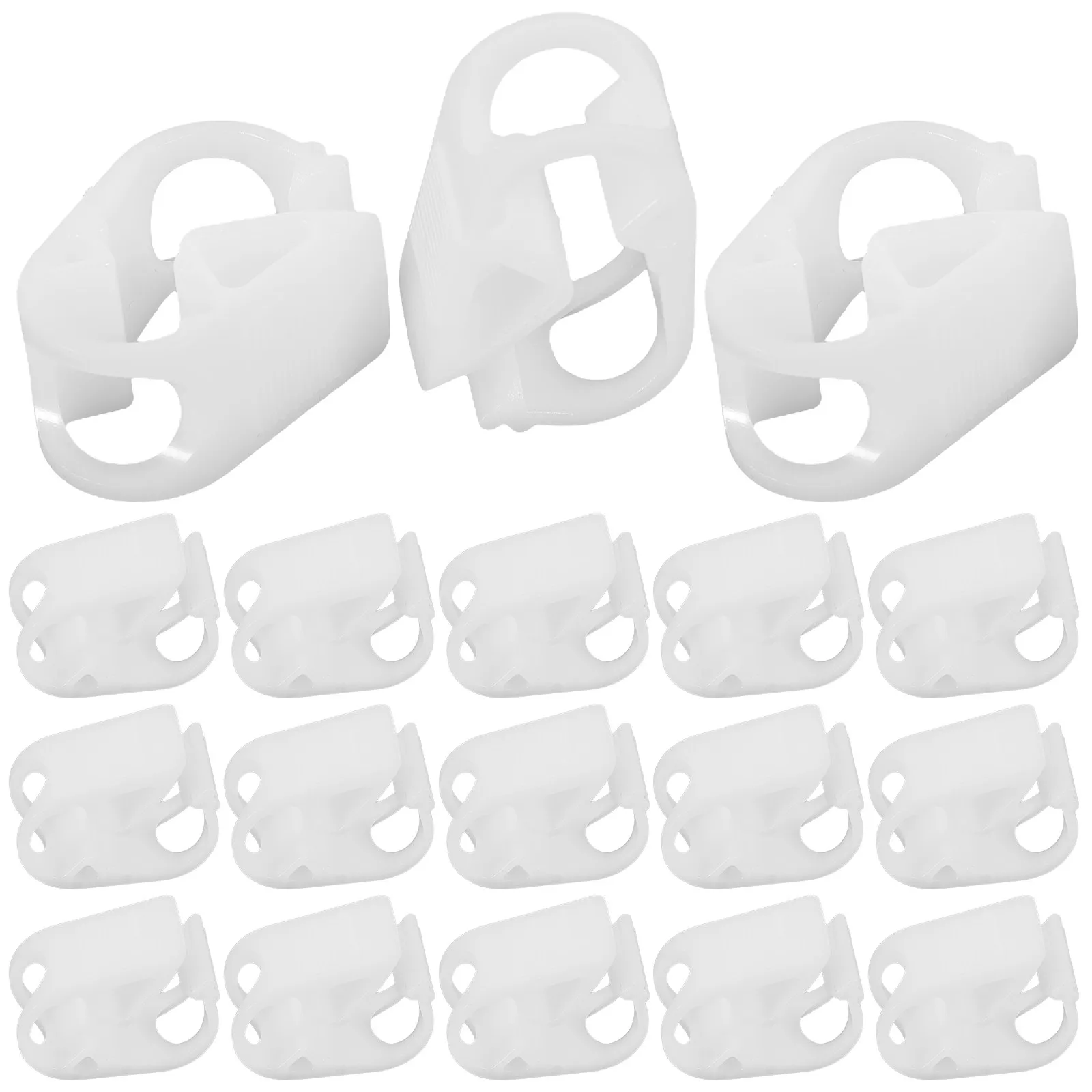 50Pcs 부드러운 버 프리 플라스틱 클램프 사이펀 호스 클립 공급 튜브 클램프 물 흐름 제어 플라스틱 클램프 공급 튜브 용품