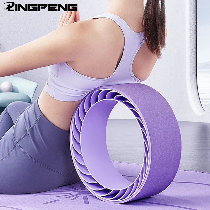 

Indoor Pilates Beauty Back Lower Waist Beginners Yoga Wheel Auxiliary Fitness Back Bending Artifact Roller Ring Home Pilates
