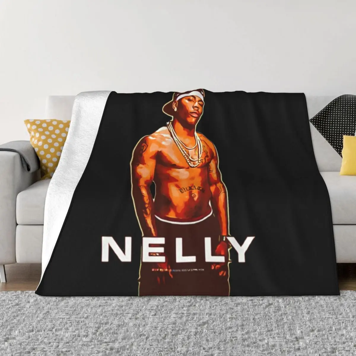 

nelly - Nelly Rapper Throw Blanket Quilt Decorative Throw Blankets