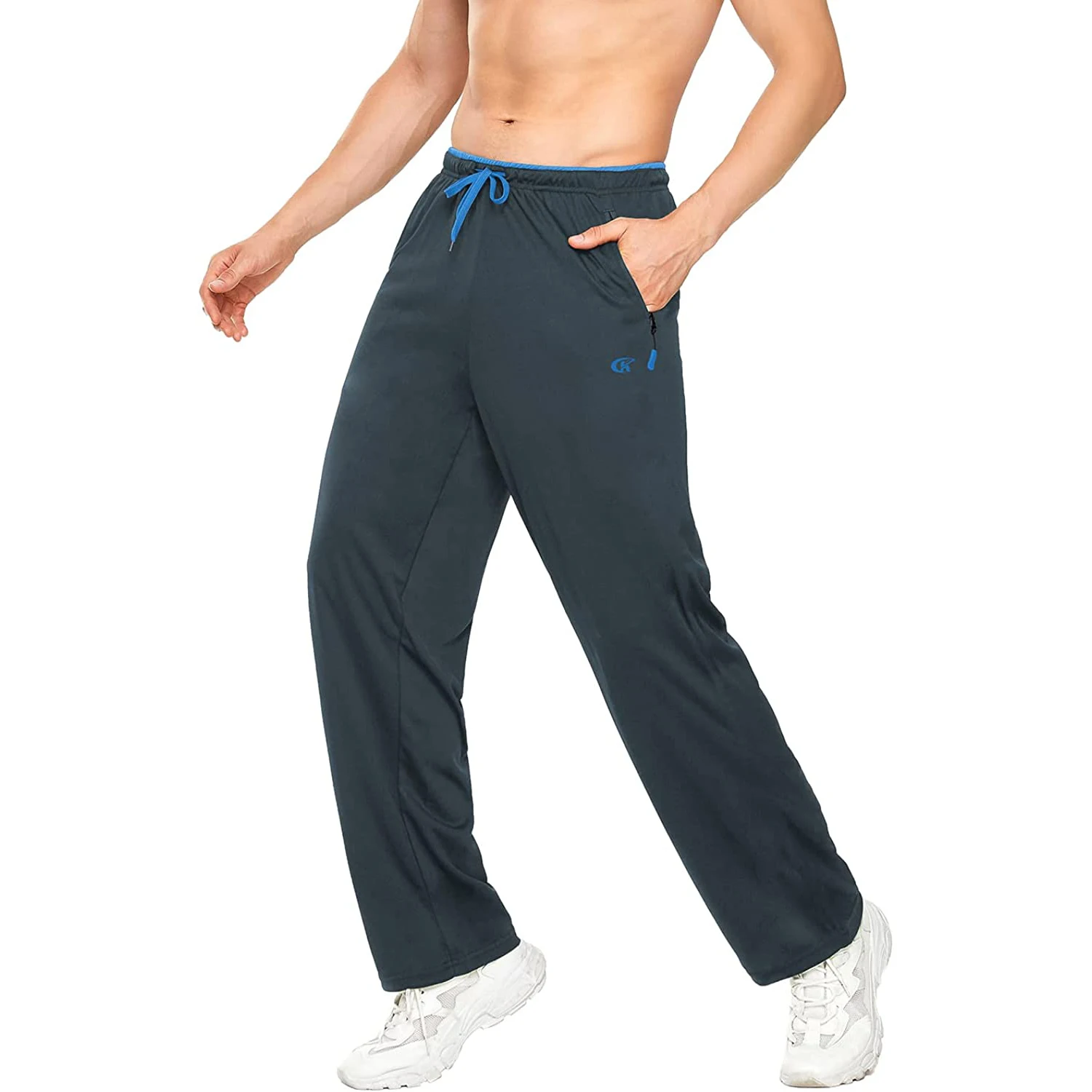 Men Casual Pants Sweatpants Running Drawstring Lightweight Joggers