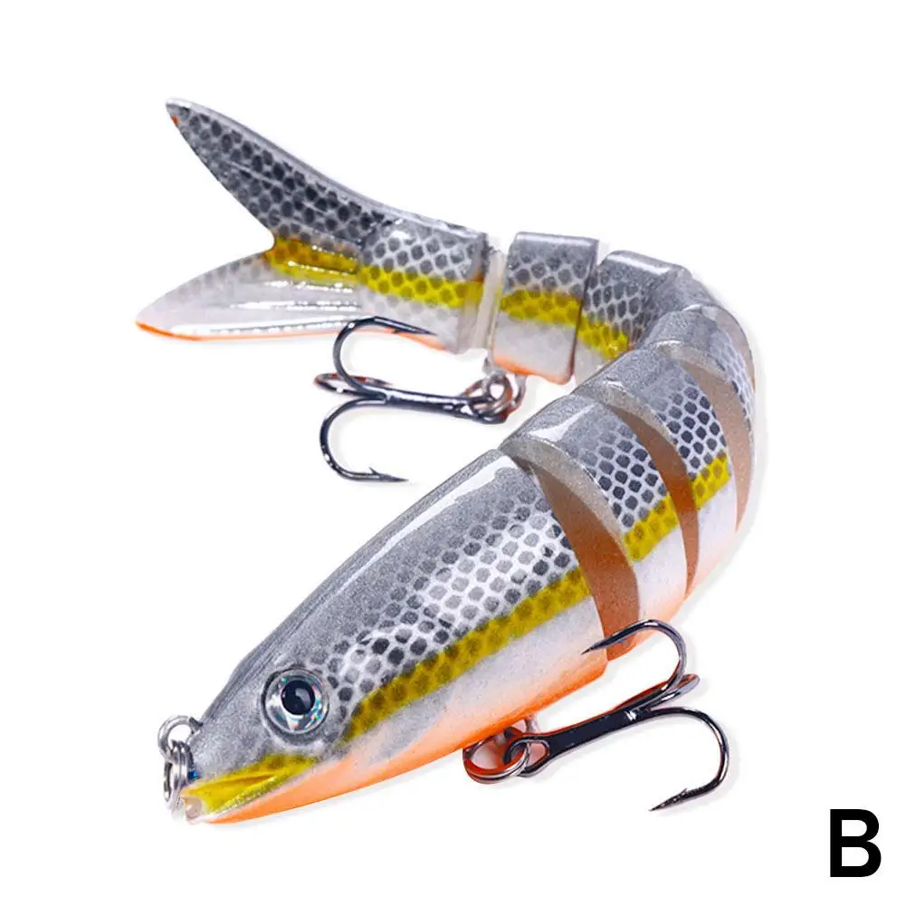 Leurre Souple Articulé 13 Segments – 23 Cm, Imite L'anguille, Pour Brochet, Perche, Truite