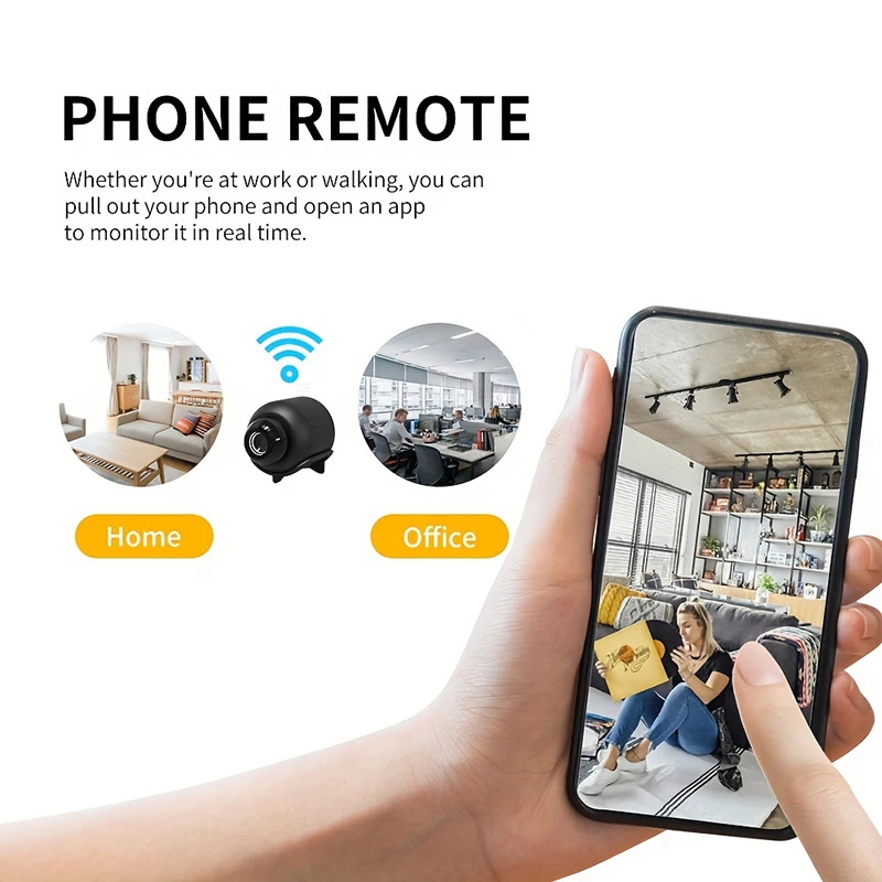 Description Picture 2 of item1080P HD Mini Cameras Voice Video Security Wireless WiFi Camcorders Phone Monitoring Camera Smart Home Small Surveillance IP Cam
