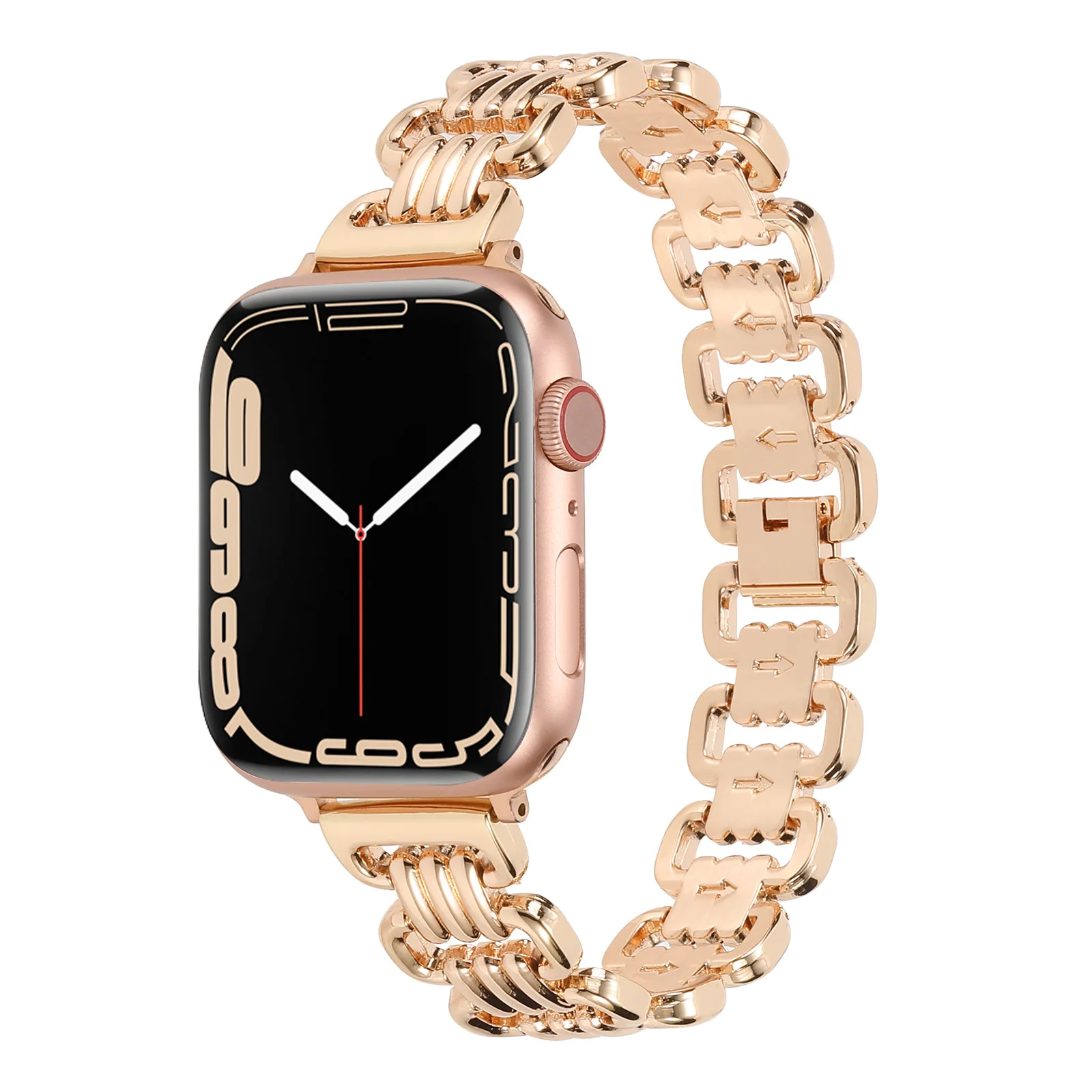 Stainless Steel band For Apple Watch 49mm 45mm 41mm 44mm 40mm 42mm U-shaped Metal strap for iWatch series Ultra 87 6 5 4 SE belt