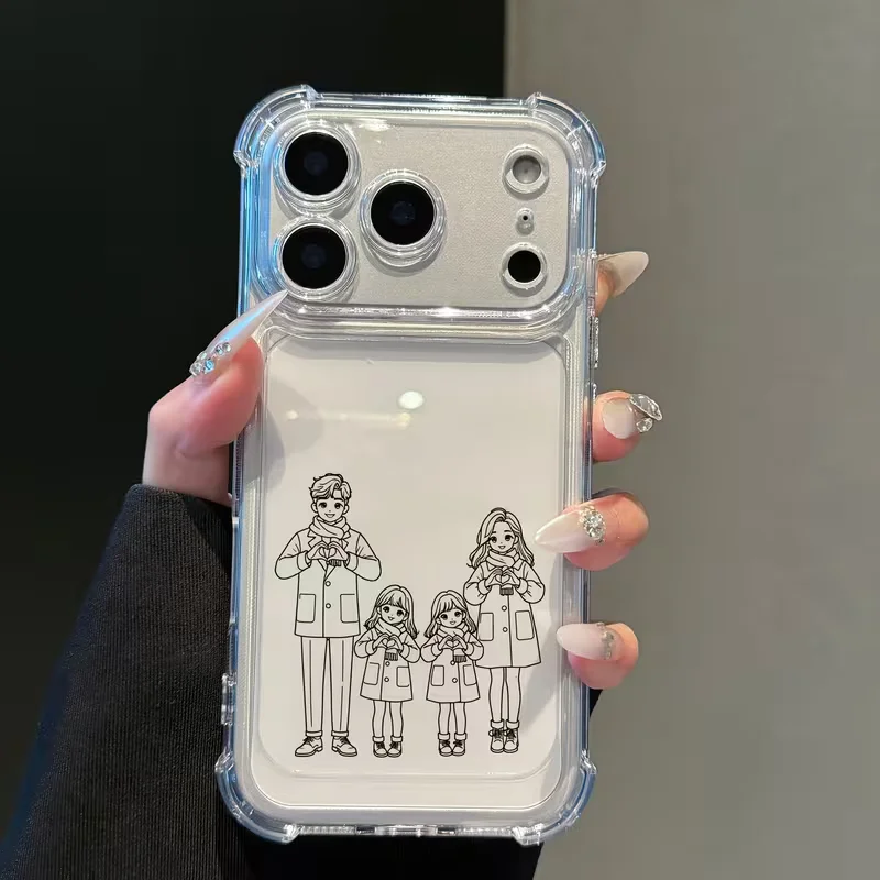 Personalized Custom Photo Sketch Lines With Four Corner Anti Fall thumbnail 4