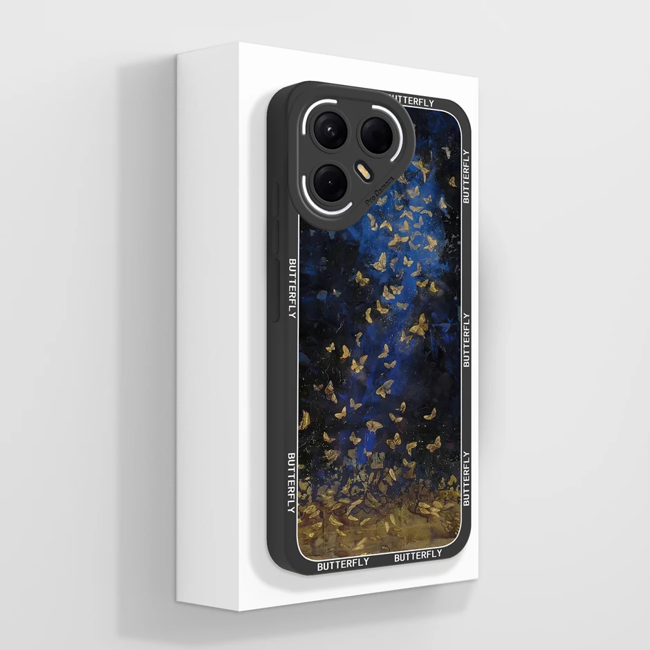Artistic Oil Painting Style Soft Silicone Anti-Drop Phone Case Cover