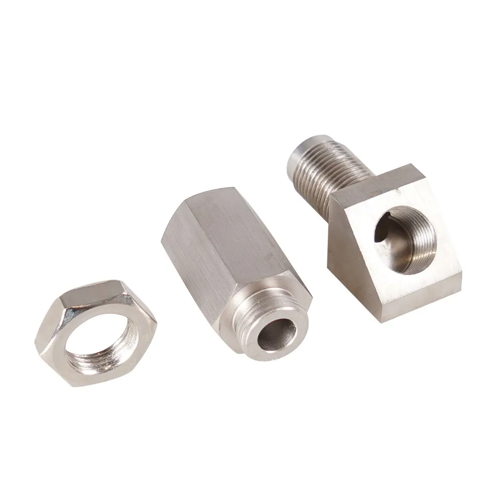 45 Degree O2 Oxygen Sensor Adapter Aluminum Extender