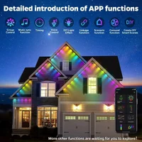 MIMIRGB Eaves Lights Permanent Outdoor LED Light String Strip APP Smart DlY Auto Scene Lighting Effects Christmas Holidays Decor - Image 4