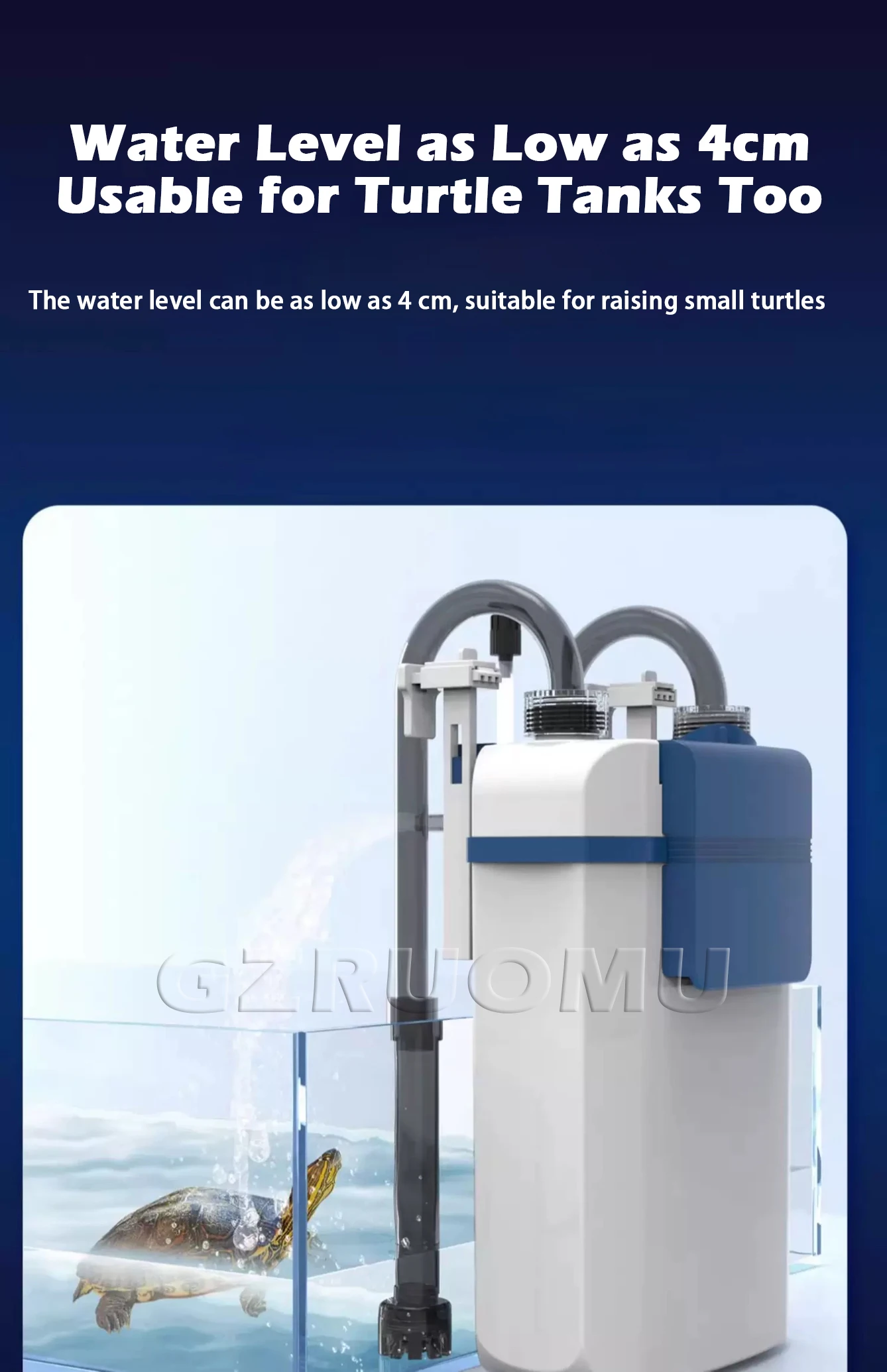 New 3 in 1 Fish Tank Filter YBF-500 Oxygen Filtration Integrated Machine Water P