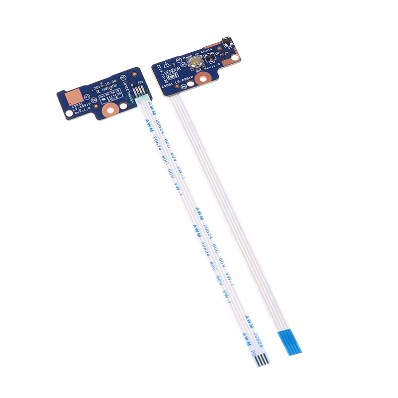 1/2pcs 15-R 15-G 15-H 250 G3 15-R221TX 전원 버튼 보드 (플렉스 리본 케이블 포함) 용 기존 노트북 수리 ON/OFF 스위치