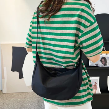 حقيبة يد خفيفة الوزن كاجوال بسعة كبيرة للسيدات ، حزمة كتف واحدة ، شارع عصري ، تدفق جديد 5