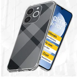 Custodia per telefono in silicone trasparente antiurto