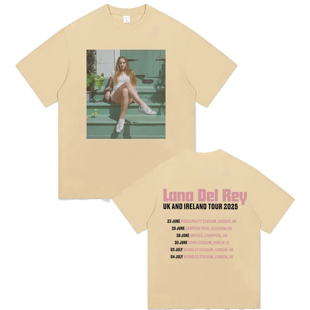 Lana Del Rey UK and Ireland Tour 2025 T-shirt Men Women Hip Hop