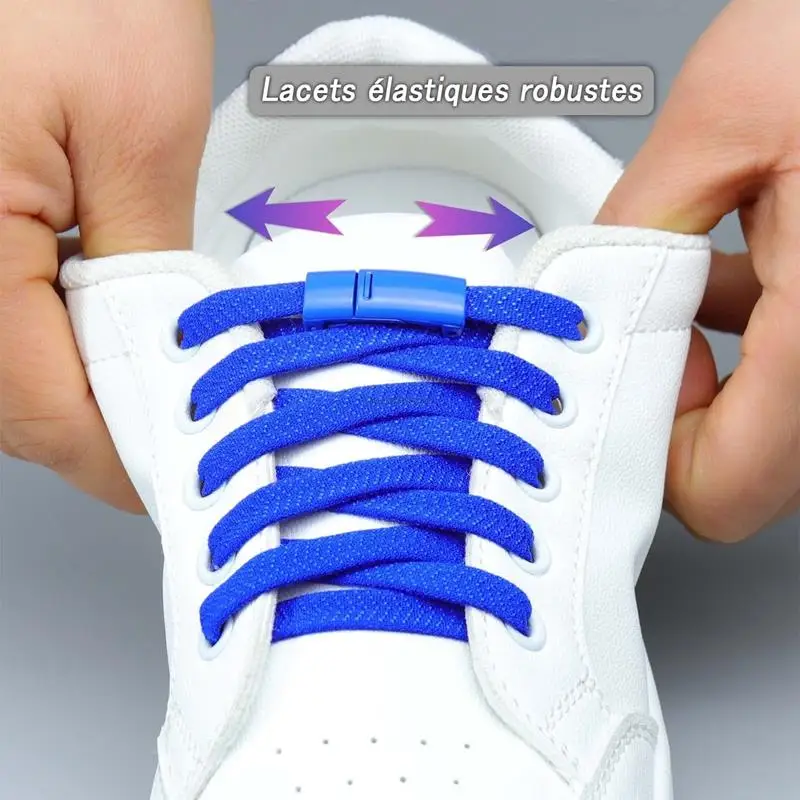 Vibrant Magnetic No-Tie Elastic Shoelaces