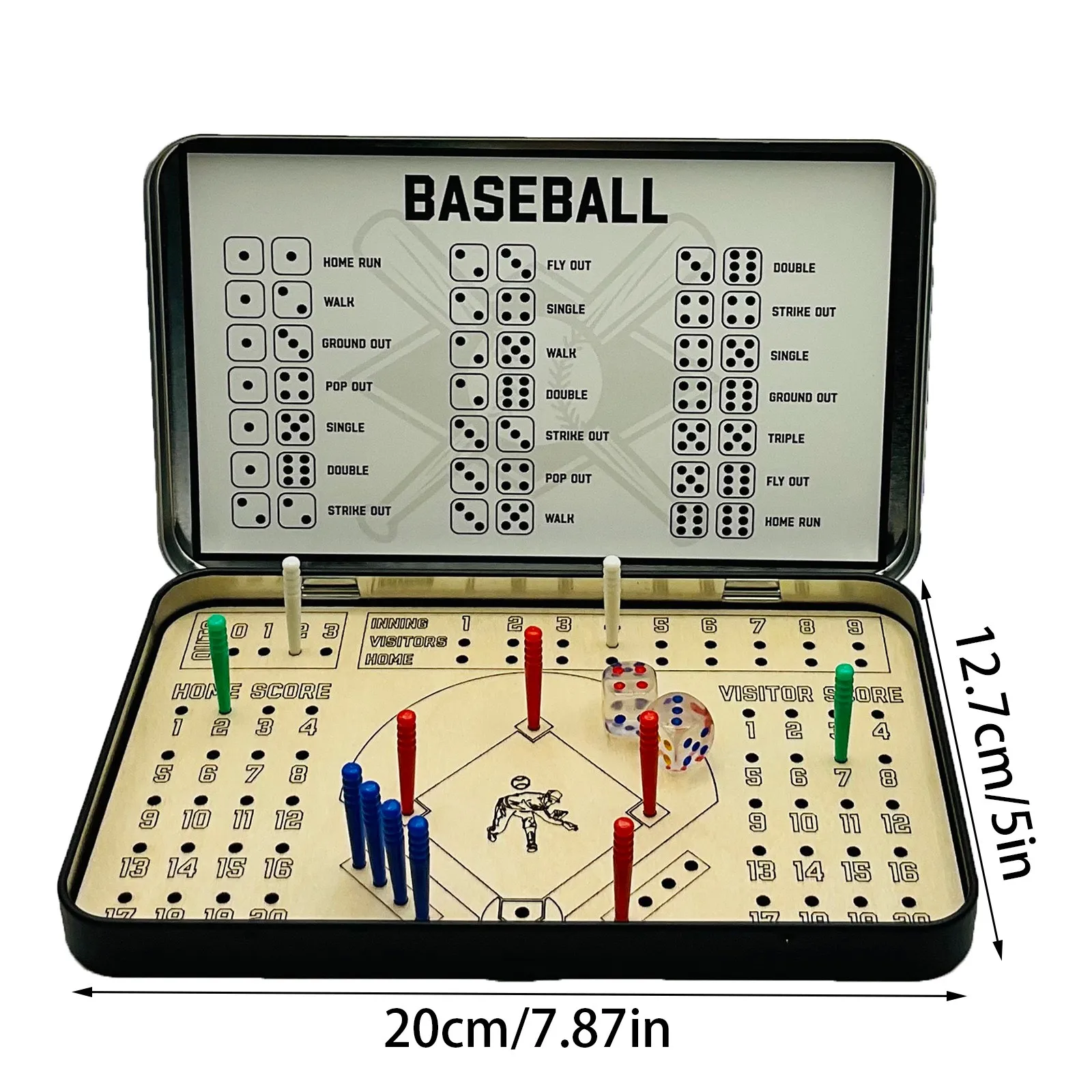 Baseball Travel Game Football Knuckle Dice Table Game For Adults Or Kids Outdoor Indoor Family Night Party Interaction Toy