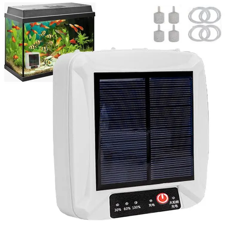 

Аквариумный воздушный насос портативный воздушный насос с 4 выходами на солнечных батареях Оксигенатор USB зарядка от солнечной энергии аксессуары для аквариума