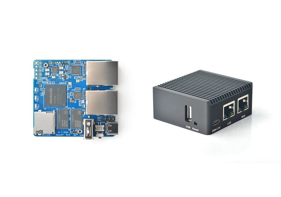 ģȭ NanoPi R2S  ݼ  OpenWrt ý RK3328 ̴   ⰡƮ Ʈ 1GB 뷮 ޸