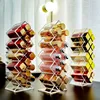 Acrylic Lipstick Holder Organizer 12/16/28 Slots Clear Lip Gloss Fish Shape Tower Case Display Stand Storage Box Makeup Cosmetic 5